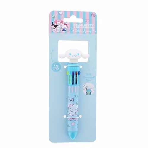 Hello Kitty & Friends Multicolour 10 Colour Ink Pen in Blue