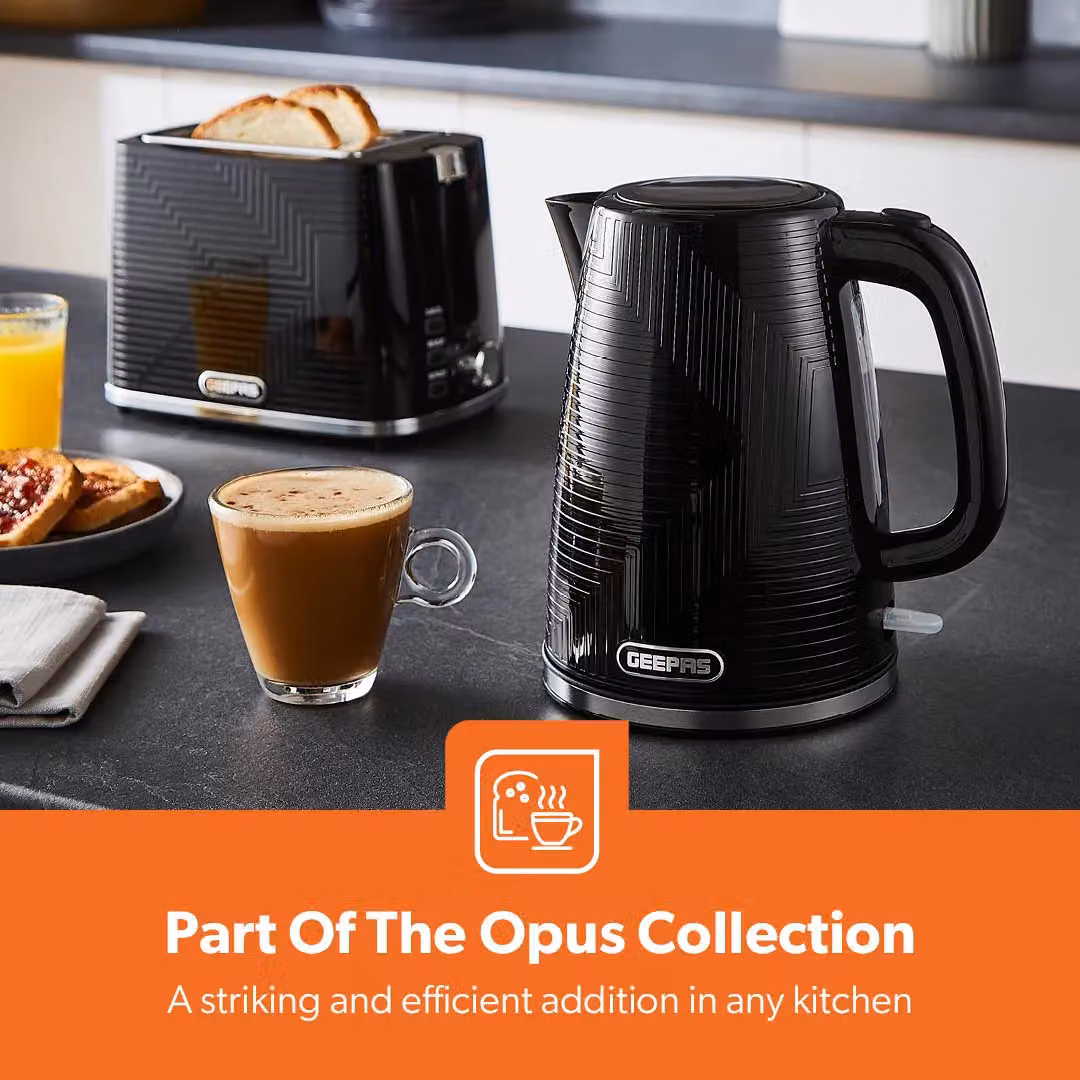Geepas Opus Collection 1.7 l Cordless Electric Kettle 2500W in Black – 5
