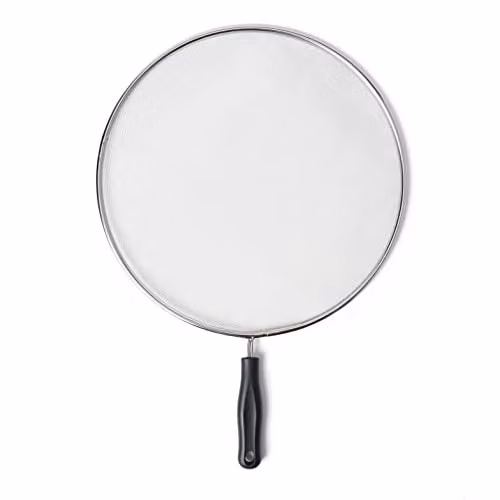 KitchenCraft Silver Fine Mesh Splatter Screen Sieve, Diameter: 32 cm – 1