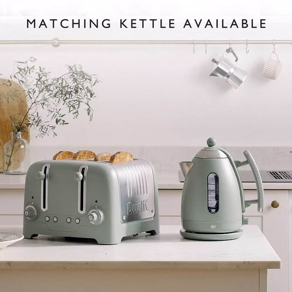 Dualit 4 Slot Lite Metal Toaster in Green – 3
