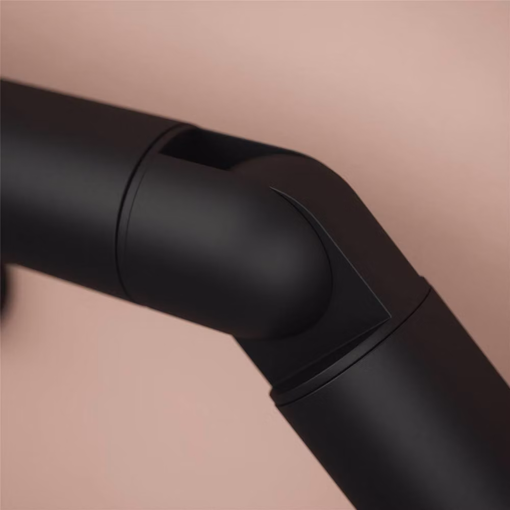 Rothley Matt Black Modern Adjustable Bannister Staircase Handrail Elbow 40mm – 2