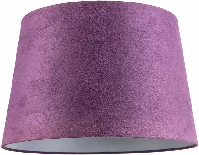 Happy Homewares Purple Velvet Fabric Cylinder Drum Lamp Shade with White Inner Lining W/D/H: 30 x 20 x 30 cm – 4