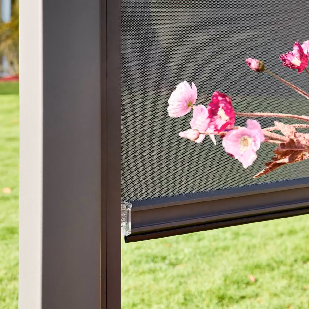 sweeek Aluminium Blind for Triomphe Pergola, Dark Grey, W: 400 cm, H: 236 cm – 3