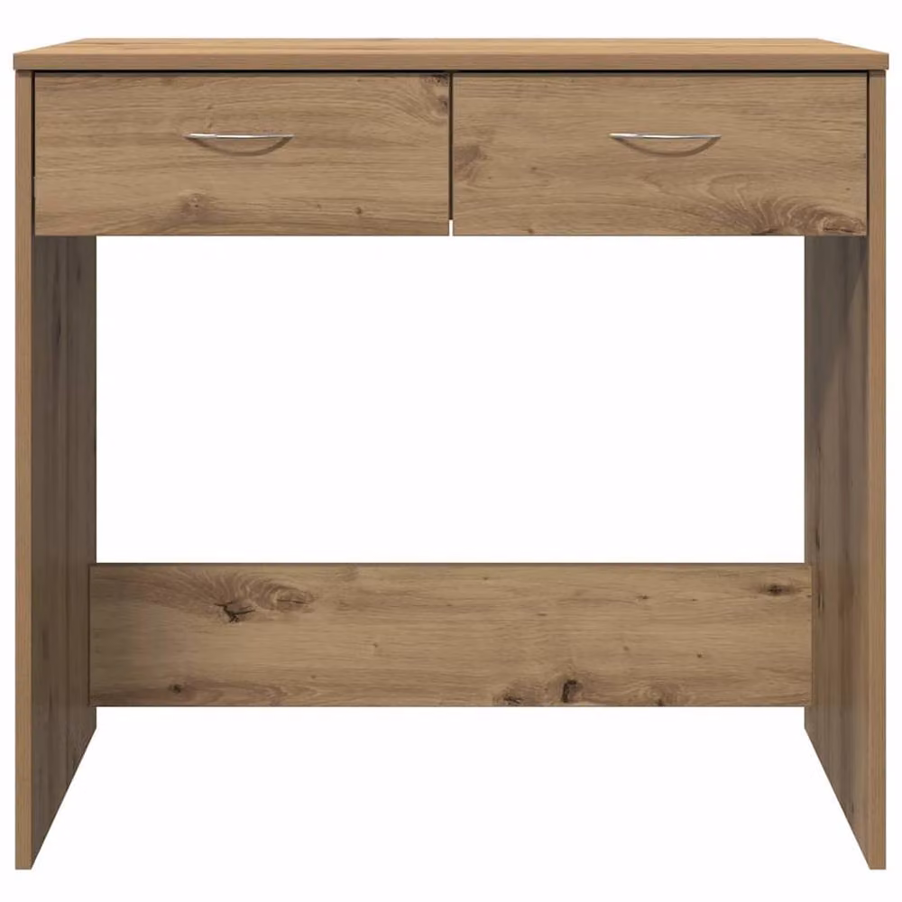 Berkfield Artisan Oak Writing Desk in Brown, W/D/H: 80 x 40 x 75 cm – 4