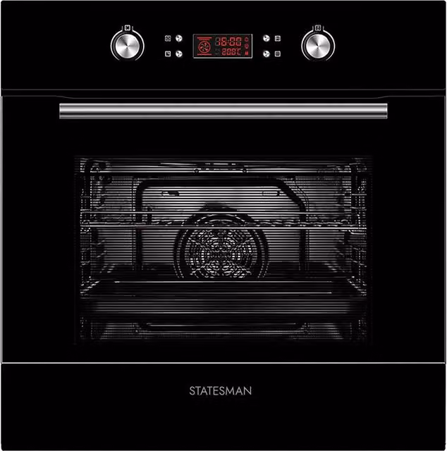 Statesman Black Built-in Combi Multifunction Glass Oven