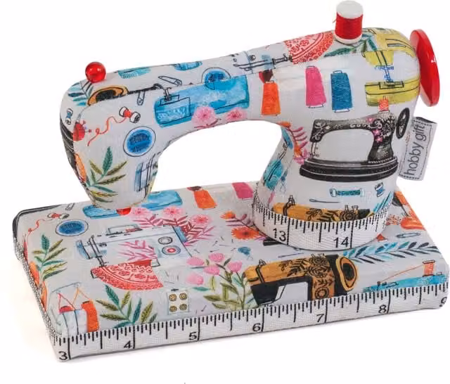 Hobby Gift Sewing Machine Pincushion in Multicolour