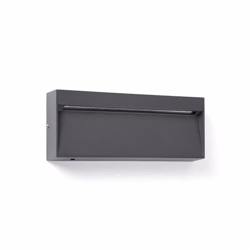 Netlighting Dune Rectangular LED Outdoor Flush Wall Lamp in Grey with CCT and IP65 Rating