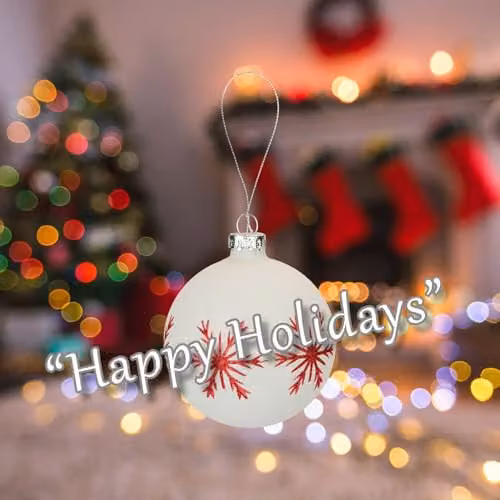 VFM e-Store Red and White Floral Glass Christmas Hanging Bauble Decoration, W: 10 cm, D: 8 cm – 3