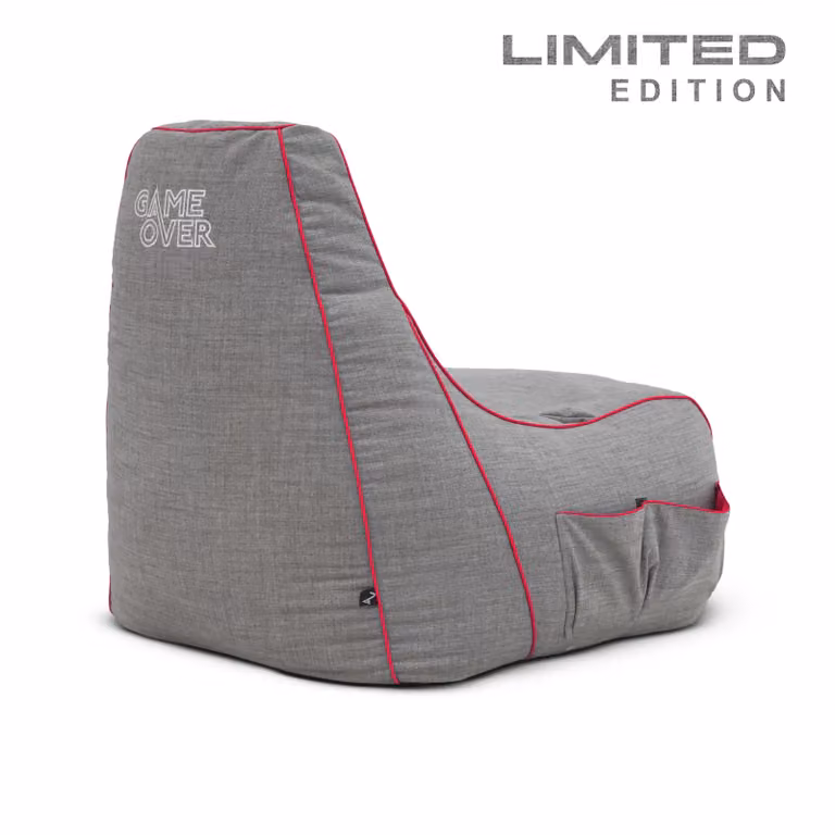 GameOver Store Limited Edition Cloudrunner Gaming Bean Bag - Twilight Princess - Grey