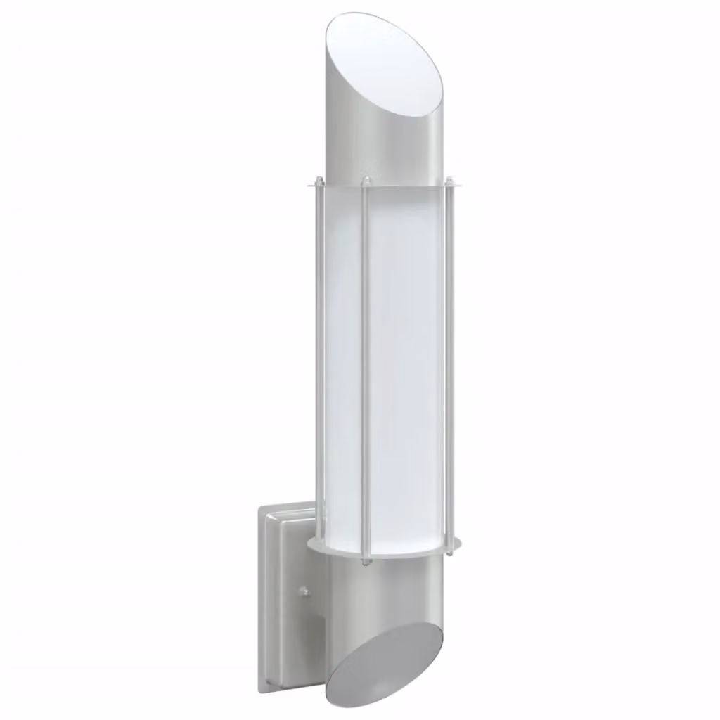 Berkfield Home Modern Silver Stainless Steel Outdoor Wall Light – 2