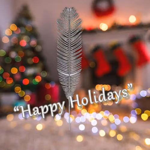 VFM e-Store Silver Glitter Fern Christmas Tree Ornament, 58 cm – 4