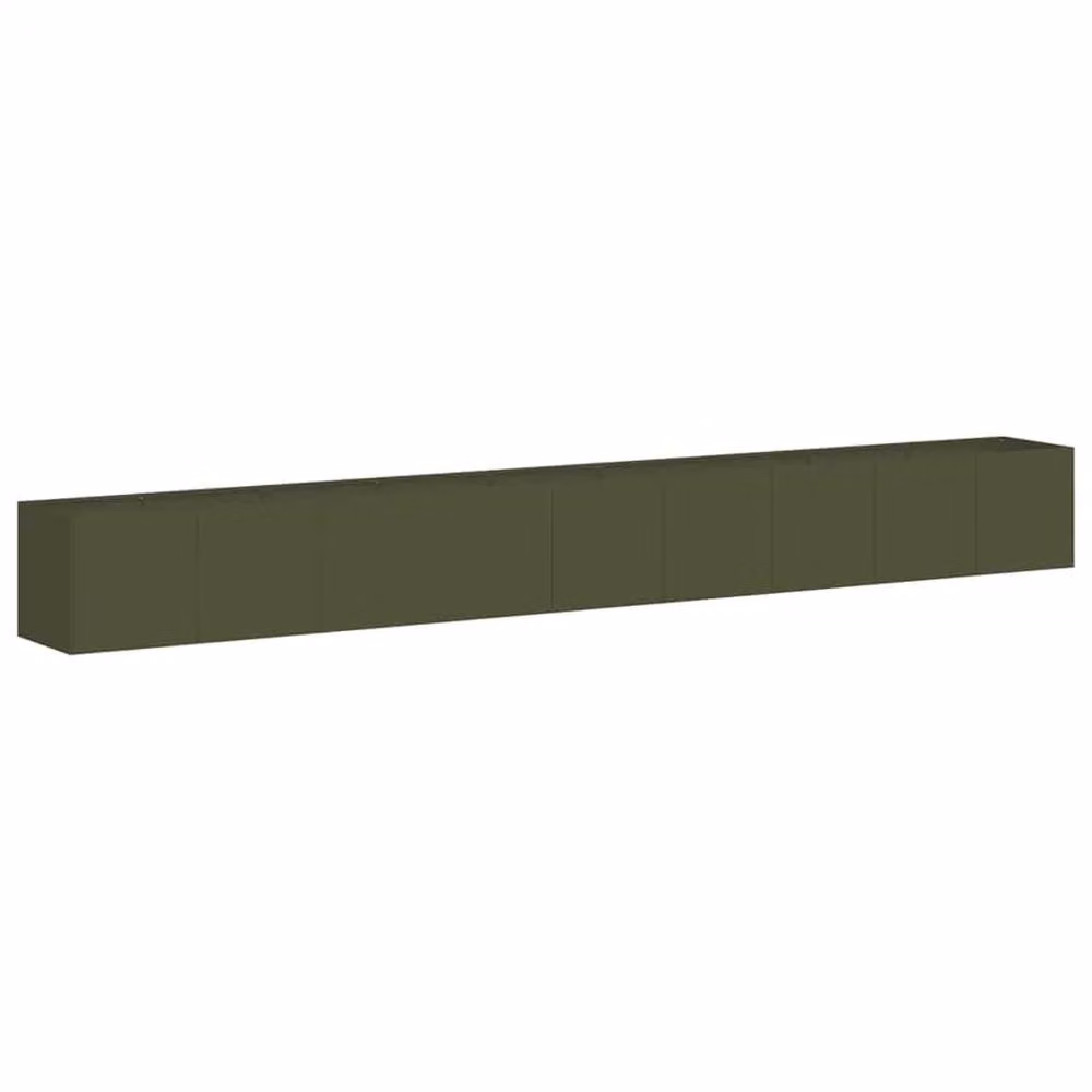 Berkfield Home Steel Planter Tub, Green, W: 360 cm, D: 40 cm, H: 40 cm – 2