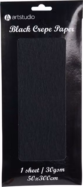 Art Studio Black Crepe Paper