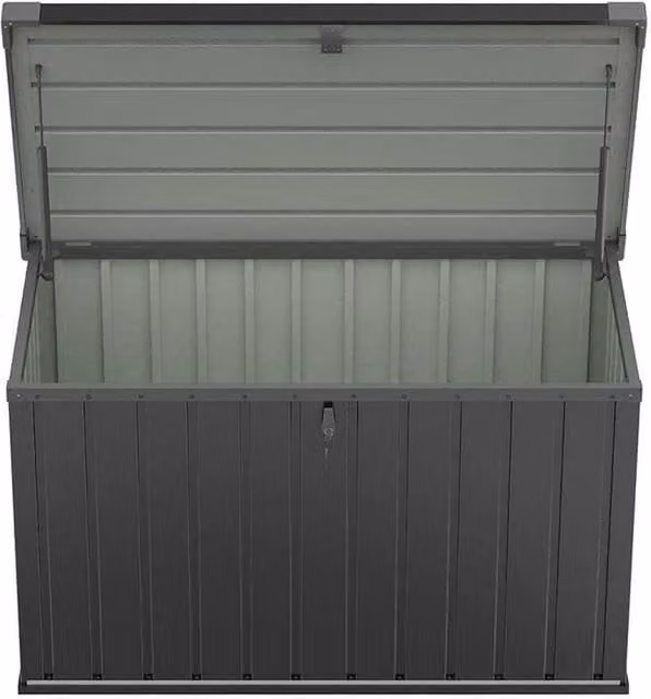 Kelvenix XLarge Outdoor Metal Storage Chest in Matt Black