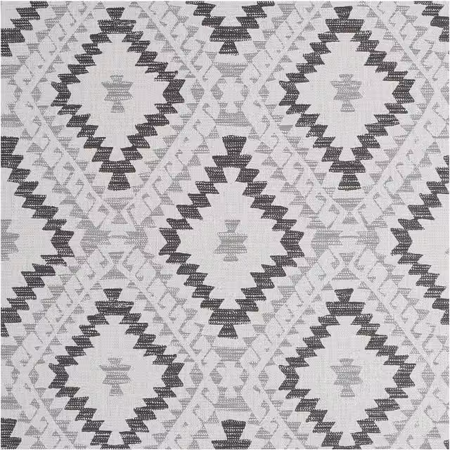 Superfresco Aztec Geometric Mono Wallpaper in Black and Grey, W: 52 cm, L: 1000 cm – 1