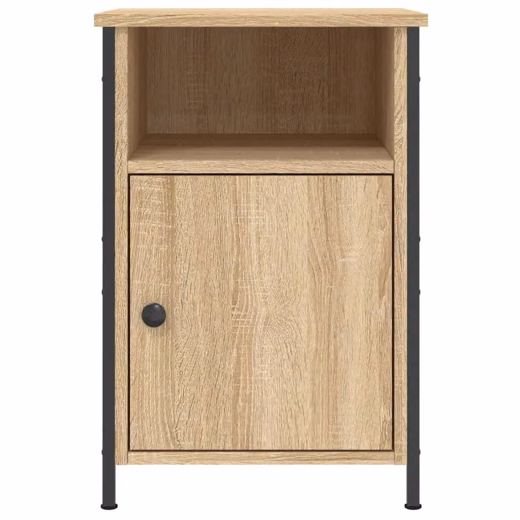 Berkfield Home Set of 2 Sonoma Oak Bedside Cabinets in Brown, W/D/H: 40 x 42 x 60 cm – 3