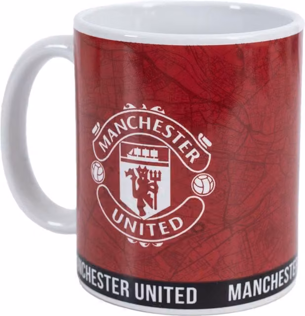 Manchester United FC Ceramic Mug in Red and White