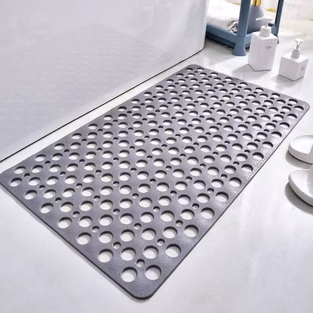 Kelvenix Non-Slip and Mould-Resistant TPE Bath Mat in Grey – 1