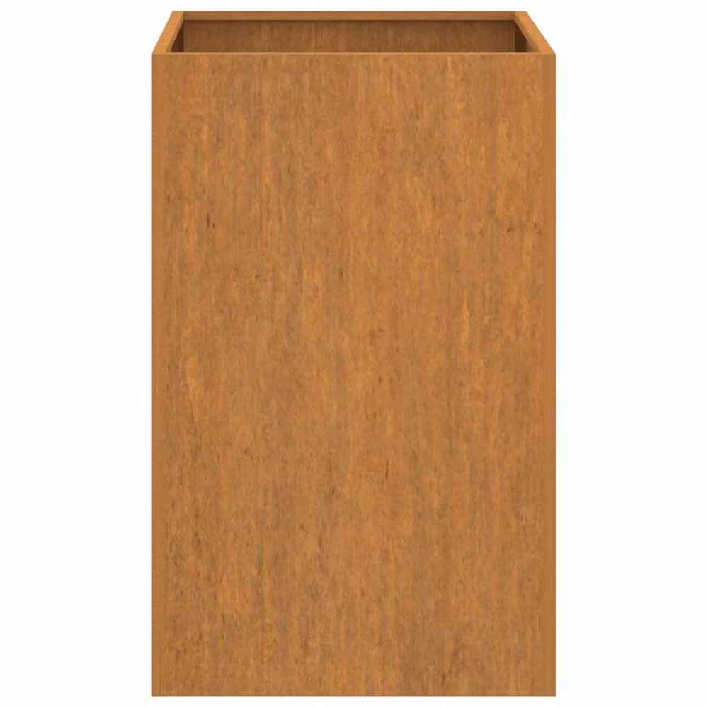 Berkfield Home Corten Steel Planter Tub in Brown, W/D/H: 42 x 38 x 75 cm – 2