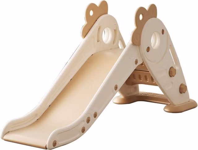 Kidkid Foldable Carrot Toy Slide for Toddlers in Beige and Brown