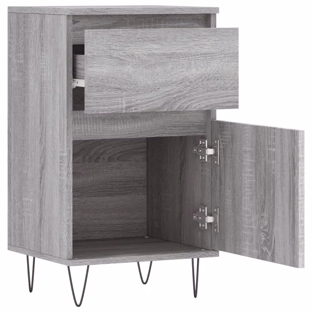 Berkfield Home Grey Sonoma Sideboard in Engineered Wood, W/D/H: 40 x 35 x 70 cm – 3