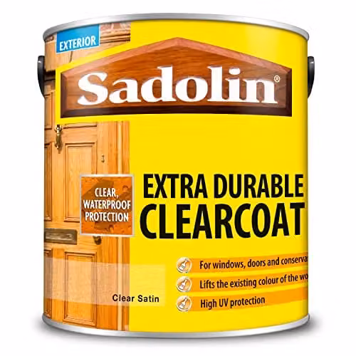 Sadolin Extra Durable Weatherproof Clearcoat for Wood, Satin, 2.5 l