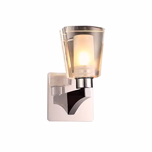 Netlighting Laurine Modern 1 Light Wall Lamp, Silver, G9