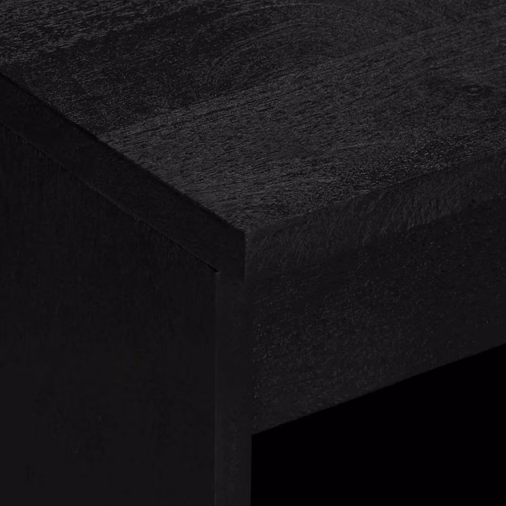 Berkfield Home Modern Black Matt Sideboard, W/D/H: 60 x 33 x 75 cm – 4