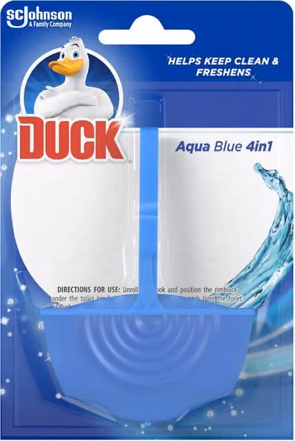 Duck Toilet Rim Block Aqua Blue 36g