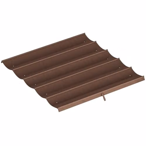 Outsunny Brown Retractable Pergola Shade Cover Replacement, W: 255 cm x D: 250 cm – 1