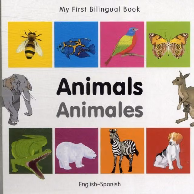 Milet Publishing My First Bilingual Book Animals English-Spanish Multicolour Board Book
