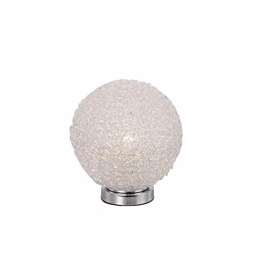 Netlighting Fusion Round Table Lamp in Silver with Chrome Finish, Diameter: 20 cm