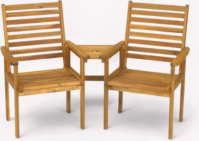 Royalcraft Napoli Companion Acacia Wood Set in Natural Brown