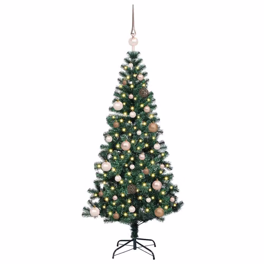 Berkfield Home Pre-lit Artificial Christmas Tree, Green, Height: 150 cm – 3