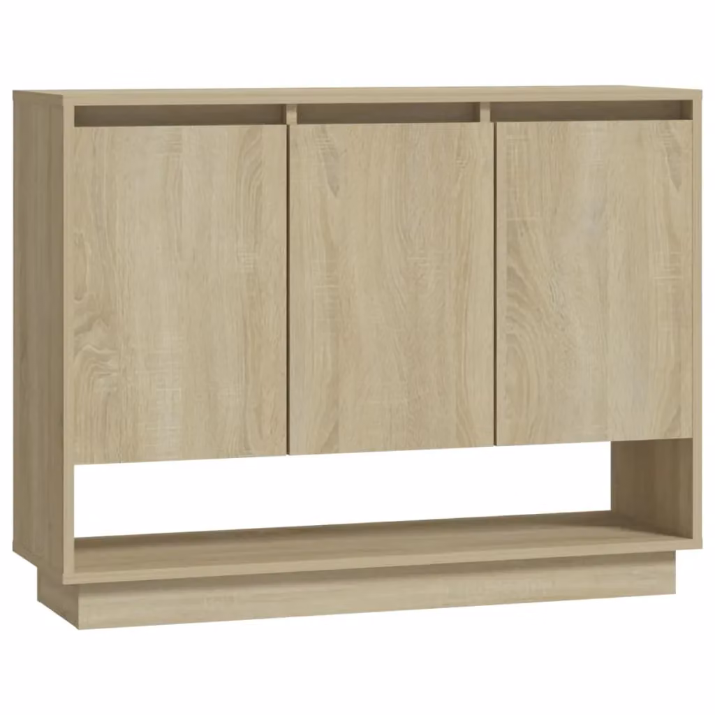 Berkfield Home Sonoma Oak Sideboard in Beige, W/D/H: 97 x 31 x 75 cm – 2