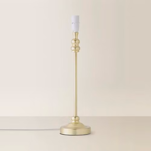 ValueLights Gold Metal Modern Cylinder Table Lamp Base