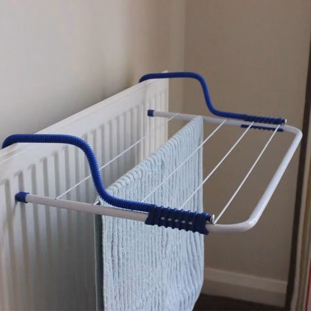 EONLION Folding Clothes Radiator Drying Airer in White, 100 cm – 1