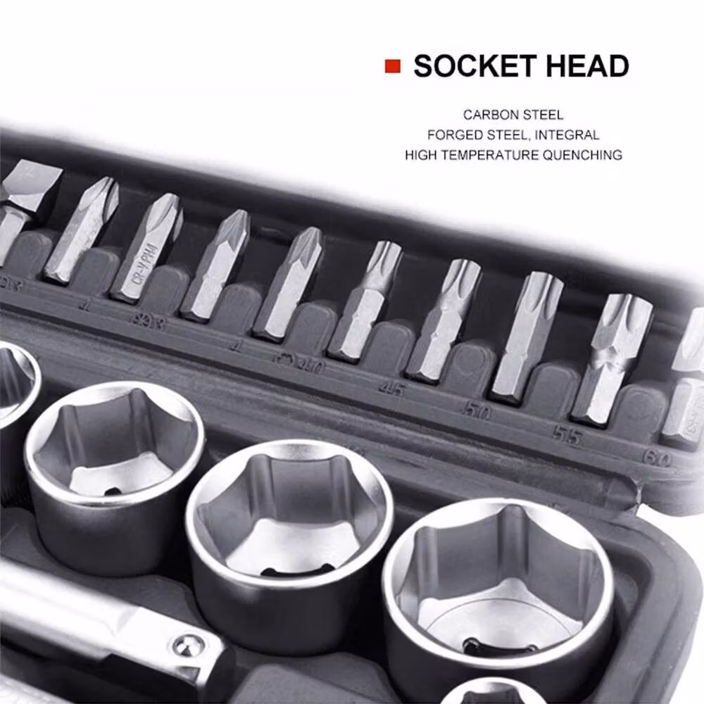 NESTLUNE 94 Piece 1/2" and 1/4" Drive Socket and Screwdriver Set in Black – 4