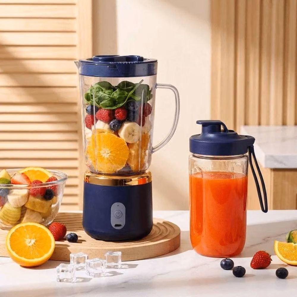 PAWNORA Electric Juicer in Blue with Double Cup – 2