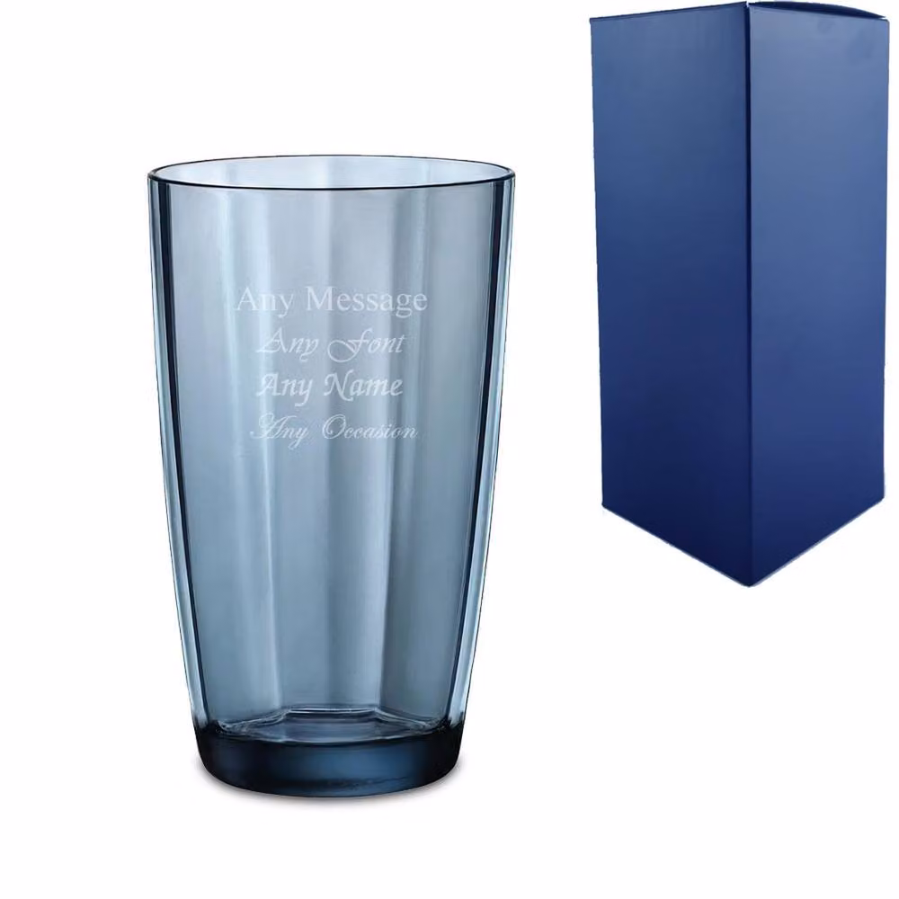 Uniqueful Personalised Blue Pulsar Hiball Glass Tumbler, 470ml – 2