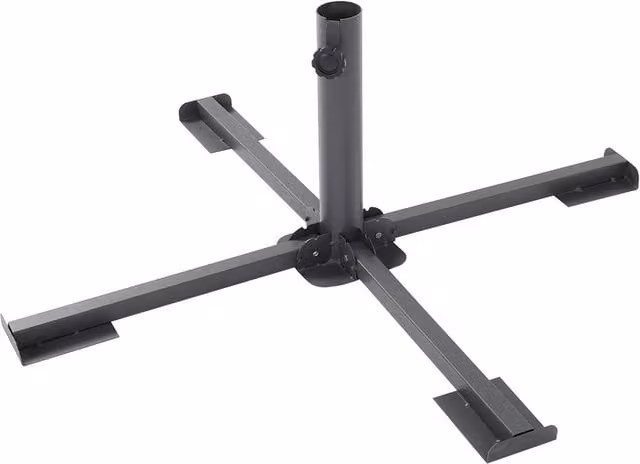 Lifeideas Foldable Metal Parasol Base in Black