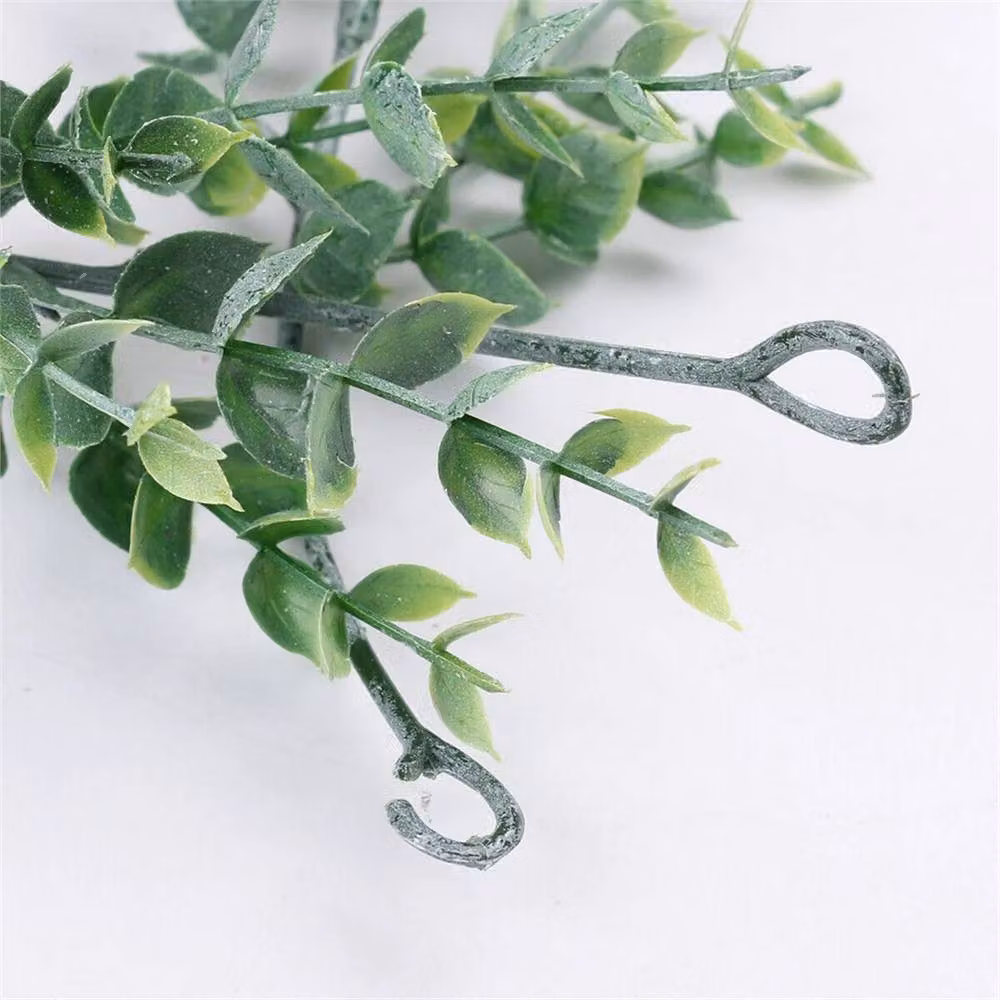 FLAVORA Green Artificial Eucalyptus and Willow Leaf Garland – 3