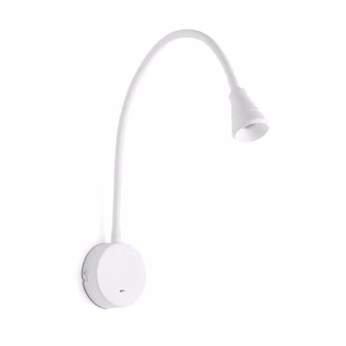 Faro Barcelona Bel LED White Adjustable Round Wall Reading Light