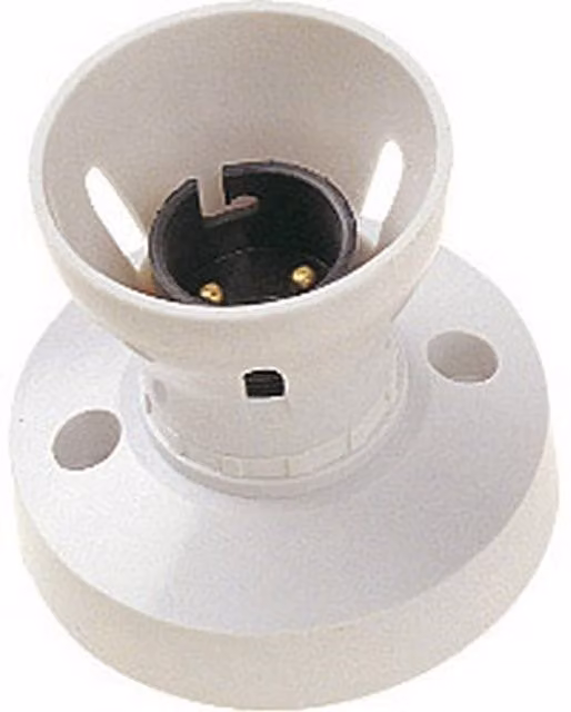 Dencon BC HO Skirt T1 Batten Lampholder in White