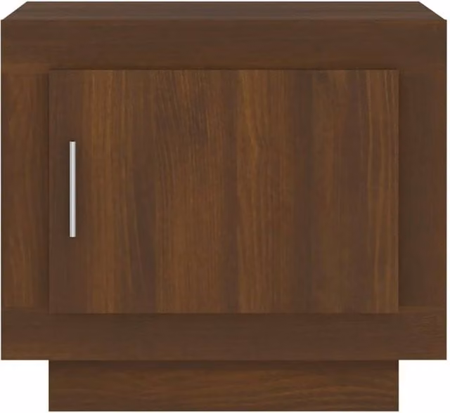 Berkfield Home Decorative Coffee Table in Brown Oak, W/D/H: 50 x 50 x 45 cm