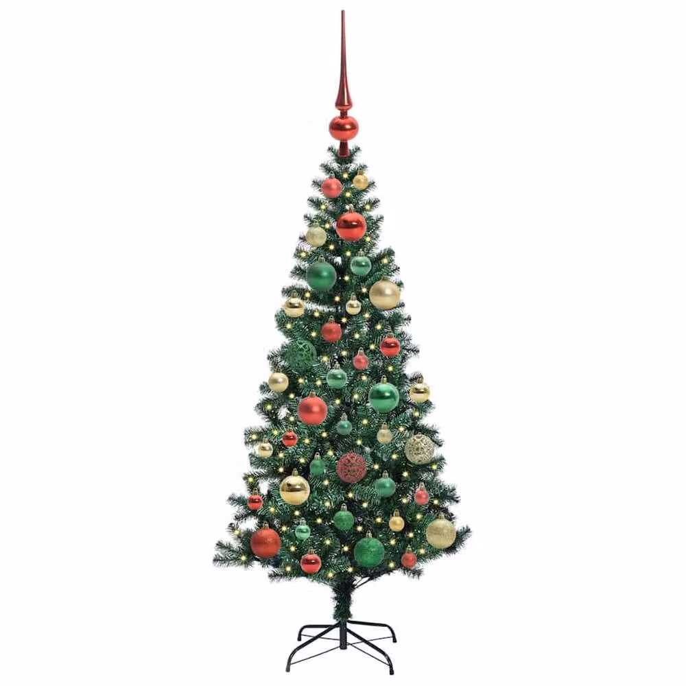 Berkfield Home Pre-lit Artificial Christmas Tree in Green, Height: 120 cm – 3