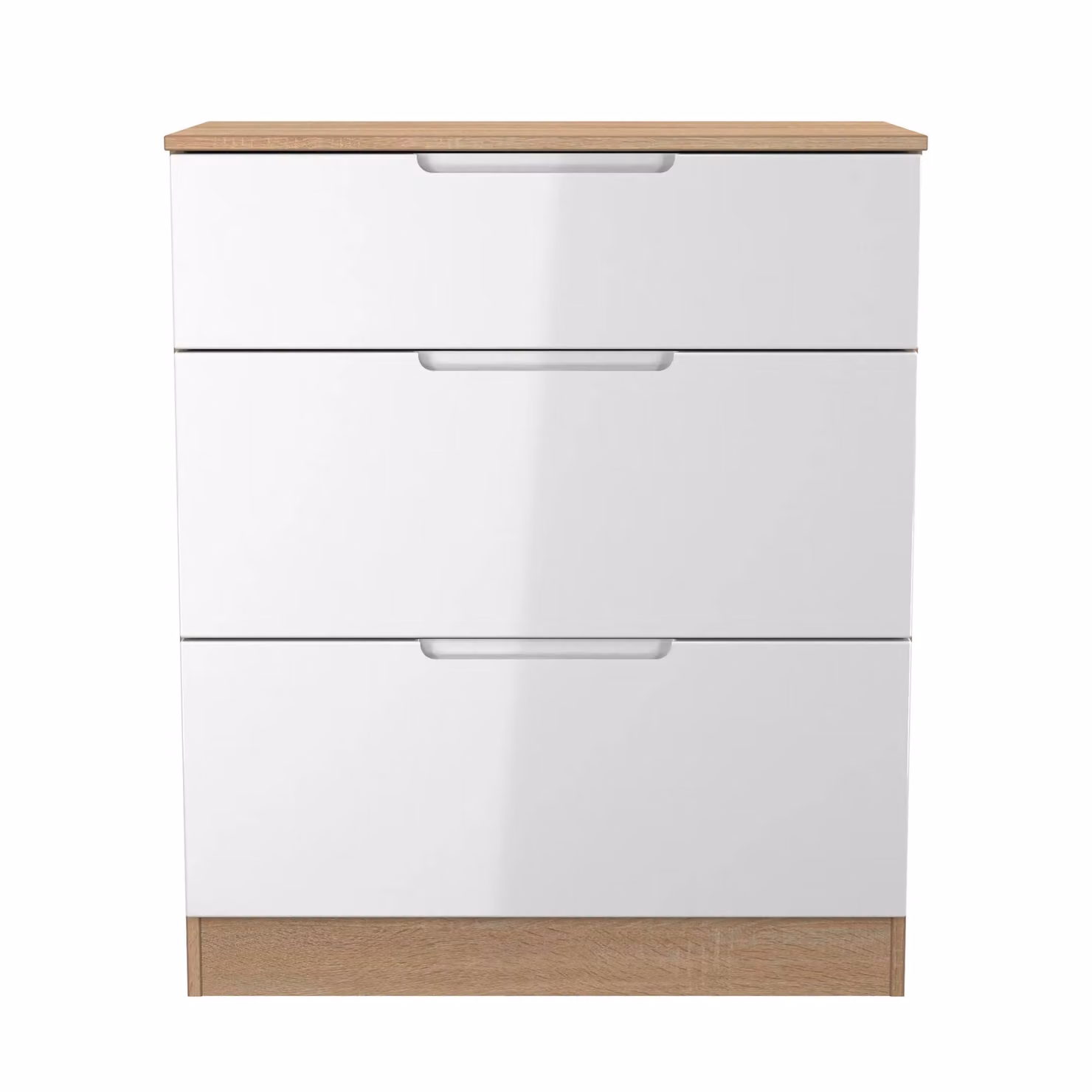 2 U Lucca Ready Assembled 3 Drawer Deep Chest in Light Oak – 2