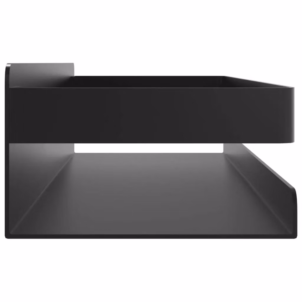 Berkfield Home Matt Black Shower Shelf, Rustproof Brushed 304 Stainless Steel, W/D/H: 30 x 10 x 6 cm – 4