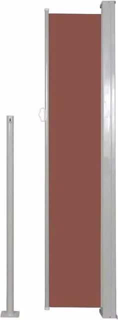 Berkfield Home Brown Retractable Side Awning W: 120 cm, D: 500 cm – 1