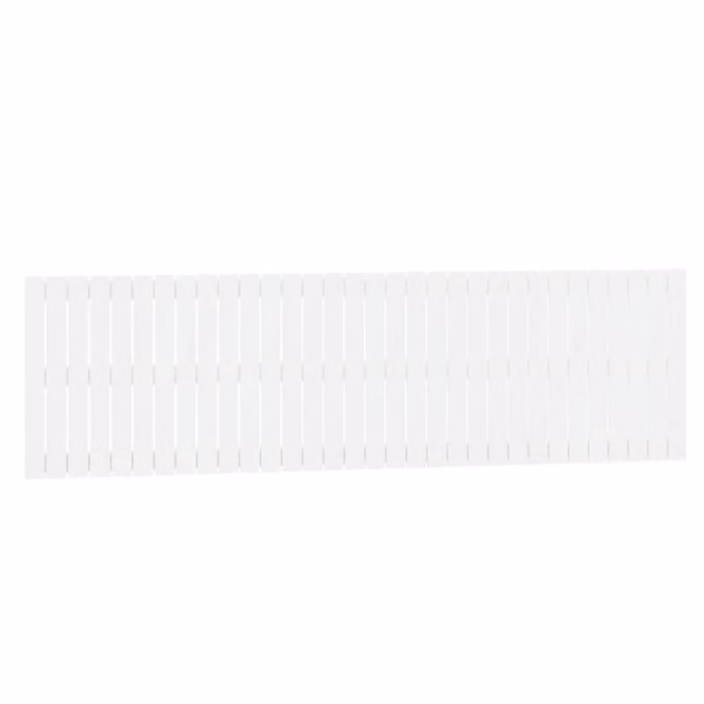 Berkfield Home White Solid Wood Pine Wall Headboard, W/D/H: 204 x 3 x 60 cm – 2